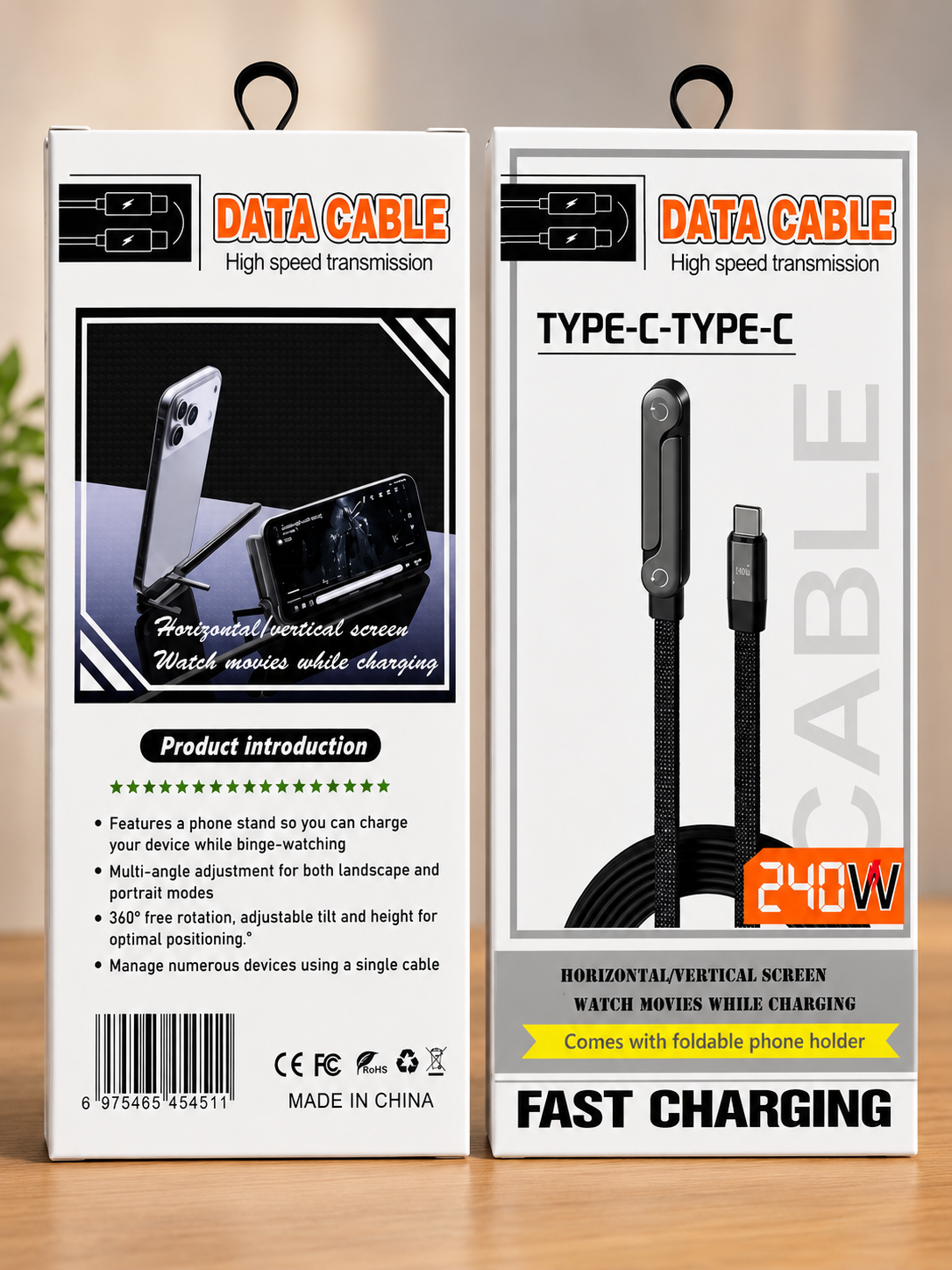 240W Type-C Fast Charging Kabeli!